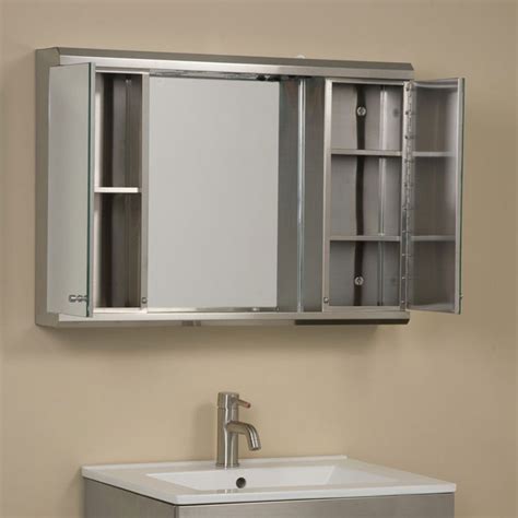 stainless steel medicine cabinet with mirror 14 wide|14 inch medicine cabinets.